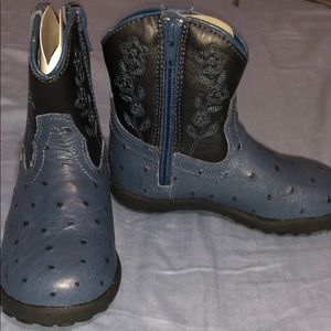 NWOB Girls Blue Roper Cowboy Boots